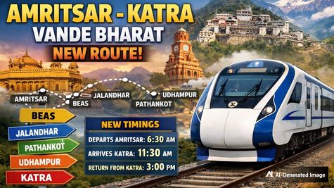 Indian Railways Revises Amritsar-Katra Vande Bharat Route, Check Out New Stops And Timing