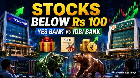 Stocks Below Rs 100: Yes Bank Share Hits New High, IDBI Bank Jumps 19%; Splits, Bonus, Dividends Comparison