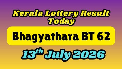 Kerala Lottery Results Today, 16-07-2026; Bhagyathara BT 62 Results ANNOUNCED; Find Out The 1st Prize Winner