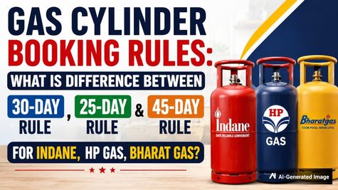 Gas Cylinder Booking Rules: What Is The Meaning Of 30-Day, 25-Day & 45-Day Rules For Indane, HP, Bharat Gas?