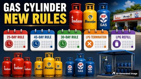 Gas Cylinder New Rules: How 25-Day, 45-Day Refill & 30-Day LPG Termination Rules Impact Indane, HP, Bharat Gas