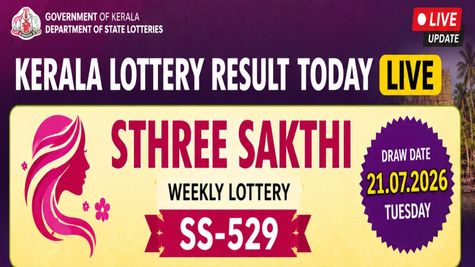 Kerala Lottery Result Today, 21-07-2026 LIVE: Sthree Sakthi SS-529 Lucky Draw Winners List For Rs 1Crore Prize
