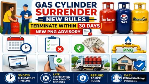 Gas Cylinder 30-Days Surrender Rules: Why Terminate Your Indane Gas, HP Gas, Bharat Gas? New LPG-PNG Advisory
