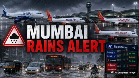 Mumbai Rains: Red Alert On Mumbai, Thane, Raigad On July-6: How To Check Flight Status Indigo, AirIndia, More