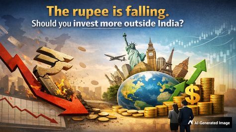 The Rupee is Falling. Should You Invest More Outside India?