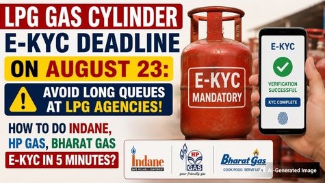 LPG Gas Cylinder E-KYC Deadline: Avoid Long Queues! How To Complete Indane, HP, Bharat Gas E-KYC In 5 Minutes