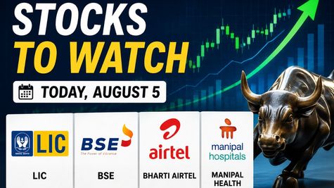 Stocks to Watch Today, August 5: LIC, BSE, Airtel, ONGC, Manipal Health IPO, Power Grid & More in Focus