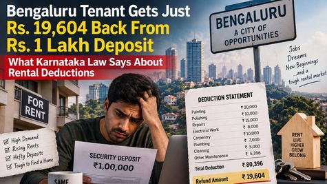 Bengaluru Tenant Gets Just Rs. 19,604 Back From Rs. 1L Deposit: What Karnataka Law Says About Rental Deduction