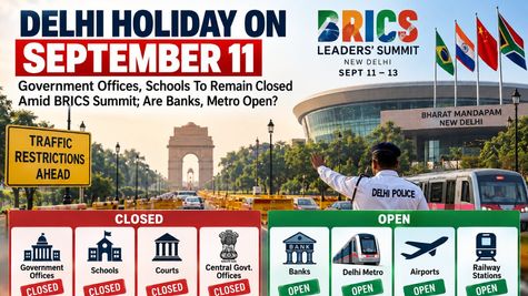 Delhi Holiday September 11: Schools, Govt Offices Shut For BRICS Summit; Are Banks, Metro And Airports Open?