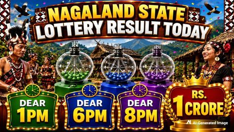 Nagaland Dear Lottery Result Today 12.9.2026 1 PM 6 PM 8 PM | Lottery Sambad Live; Rs 1 Cr Prize, Winners List