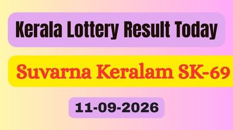 Suvarna Keralam SK-68 LIVE Result (11-09-2026): Kerala Lottery Result Today OUT; Check Winners List