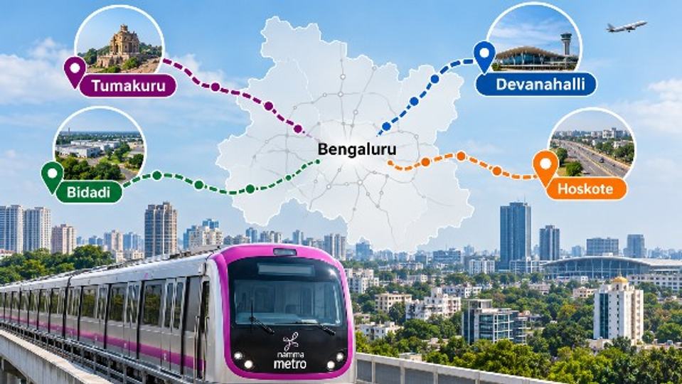 Bengaluru Namma Metro Phase 4 Plan: Tumakuru, Hoskote, Devanahalli ...