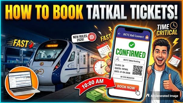 Tatkal Ticket: मिनटों में फुल हो जाती हैं सीटें! ये ट्रिक आपको दिलाएगी कन्फर्म तत्काल टिकट