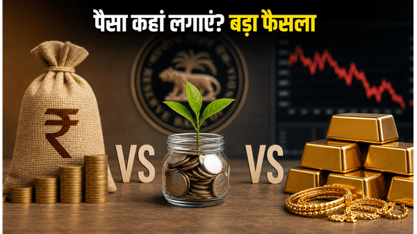 बाजार में भारी हलचल: FD, SIP या गोल्ड—2026 में पैसा कहां लगाना है सबसे समझदारी?