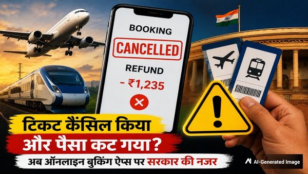 Flight-Train Ticket Refund: टिकट कैंसिल किया और पैसा कट गया? अब ऑनलाइन बुकिंग ऐप्स पर सरकार की नजर