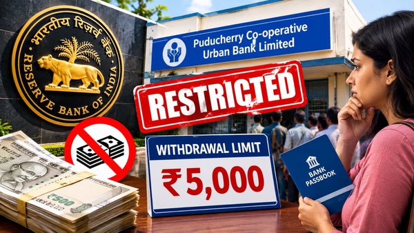 RBI ने Puducherry Co-operative Urban Bank पर लगाई पाबंदी, ग्राहक निकाल सकेंगे सिर्फ ₹5,000