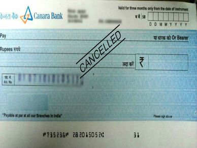 क्‍या आपको पता हैं बैंक आपसे कैंस्‍ल्ड चेक क्यूं मांगते ?