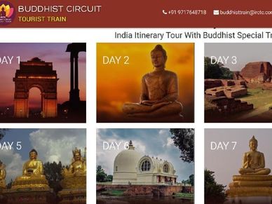  बुद्धिस्‍ट सर्किट ट्रेन में म‍िलेगी 50 फीसदी की छूट 