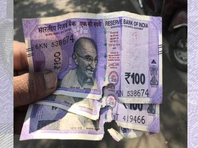 नोट अगर कट फट गया तो ये है बदलने का तरीका, बदले में नया नोट मिलेगा