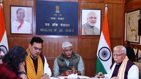 हरियाणा को डब्ल्यूजेसी की बढ़ी हुई 24000 क्यूसेक क्षमता से मिलेगा पानी, दिल्ली में हुआ डीपीआर बनाने का समझौता