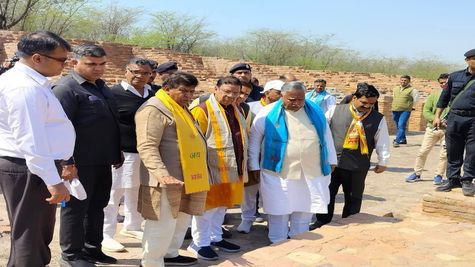 अग्रोहा पुरातात्विक स्थल पर ग्राउंड पेनेट्रेटिंग रडार सर्वे शुरू, ग्लोबल सिटी के रूप में होगा विकसित 