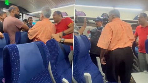 Vande Bharat Express में गलती से परोसा नॉनवेज खाना, यात्री ने वेटर को मारा थप्पड़, वायरल हो रहा वीडियो