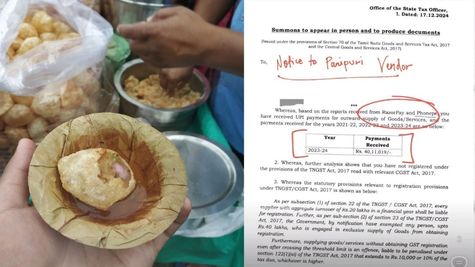 Panipuri Vendor GST Notice: गोलगप्पे वाले को मिला GST नोटिस, सोशल मीडिया पर वायरल हुई ये पोस्ट, जानिए मामला