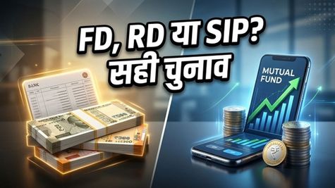 सोना महंगा, रुपया गिरा: FD, RD या SIP, मई 2026 में पैसा कहां लगाएं?