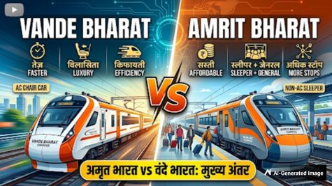 Vande Bharat vs Amrit Bharat: वंदे भारत या अमृत भारत...कौन सी ट्रेन है आपके बजट और सफर के लिए बेस्ट?