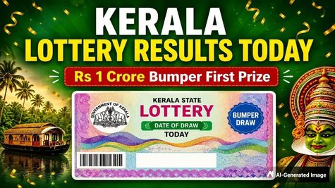 Kerala Lottery Result Today: केरल लॉटरी में बड़ा धमाका! 1 करोड़ का पहला इनाम घोषित, किसने जीता 1 करोड़? 