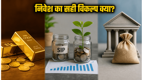 बाजार की हलचल में निवेश का सही दांव: Gold, SIP या FD, आपके लिए क्या है बेस्ट?