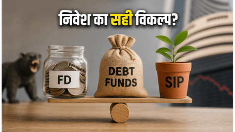 सेंसेक्स में गिरावट से घबराएं नहीं: FD, SIP या डेट फंड—आपके लिए बेस्ट निवेश क्या है?