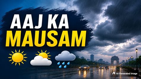 Aaj Ka Mausam: राजधानी सहित इन राज्यों में झमाझम बारिश, अगले कुछ दिनों तक बिगड़ा रहेगा मौसम