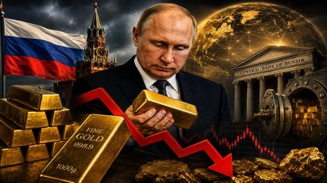Russia ने 6 महीने में बेच दिया 44 टन सोना! रूस क्यों घटा रहा है अपना Gold Reserve?