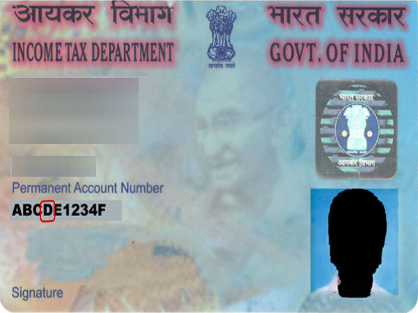 पैनकार्ड के चौथे अक्षर का अर्थ 
