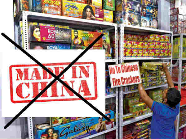 बड़े शहरों में चीनी सामानों की मांग कम