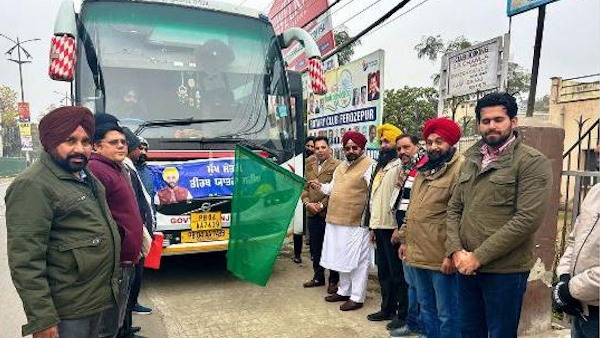 पंजाब: CM तीर्थयात्रा योजना के तहत फिरोजपुर से 5वीं बस रवाना