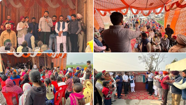 लोगों की समस्या सुनते आम आदमी पार्टी के विधायक शेरी कलसी 