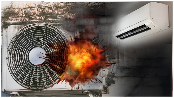 Air Conditioners Blast During Summer