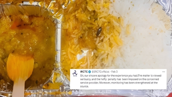 Cockroach found in Vande Bharat meal