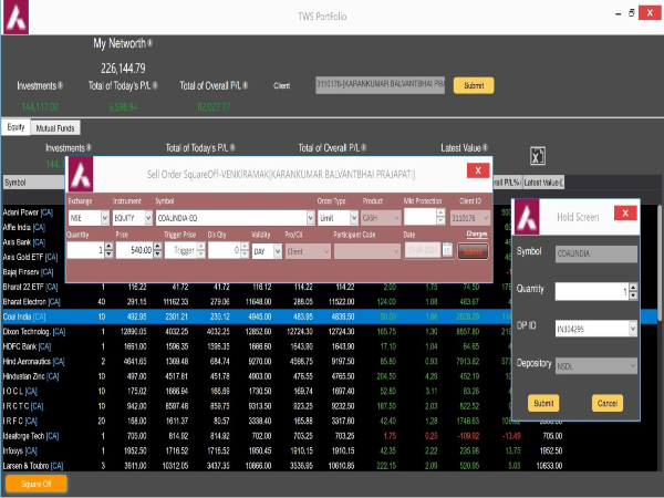 Axis Bank Trading Platform Glitch
