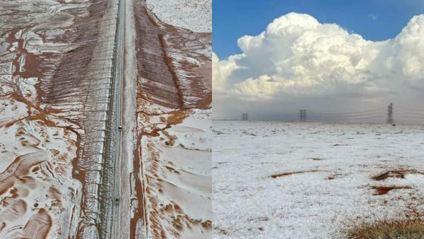 Saudi Arabia Desert Snowfall Saudi Arabia Desert Snowfall