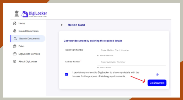 Ration Card Download Process
