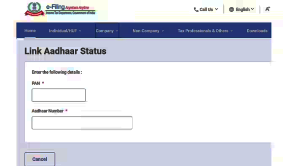 How to Link PAN card Aadhaar online