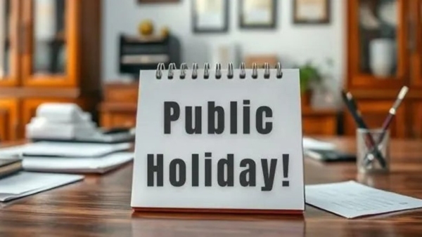 public holidays list 2026