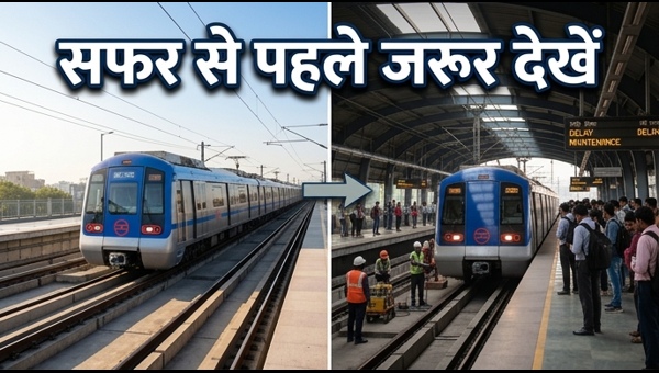 Delhi Metro Blue Line Update: Maintenance work today, check train timings and delays