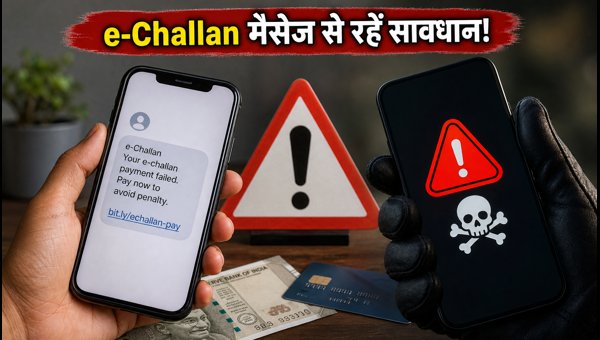 e-Challan Scam Alert: New Android Malware Stealing Banking Data and OTPs in 2026 - Stay Safe
