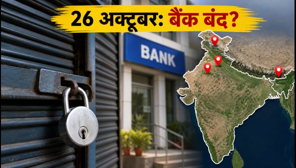 Bank Holidays October 26, 2026: Check List of Cities Where Banks Will Remain Closed on Monday