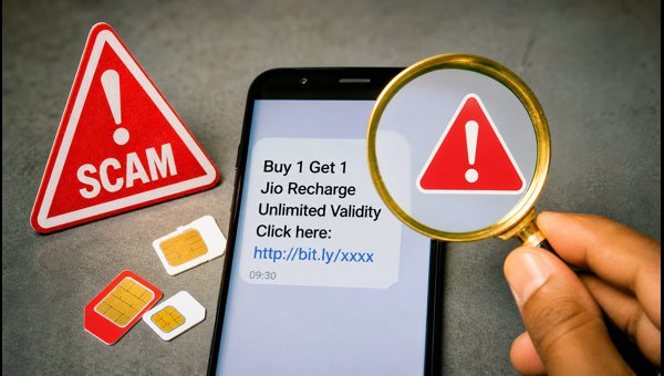 Jio Buy 1 Get 1 Free Recharge Scam Alert: How to Identify Fake Messages and Protect Your Bank Account in 2026