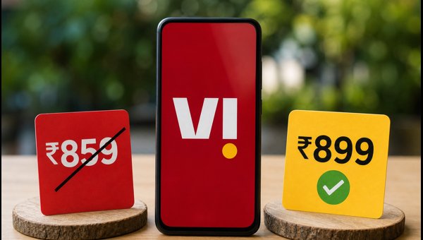Vi New Recharge Plans: Vodafone Idea Launches ₹899 and ₹599 Packs with Extra Benefits (2026)